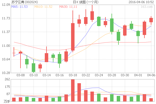 苏宁云商（002024）股票