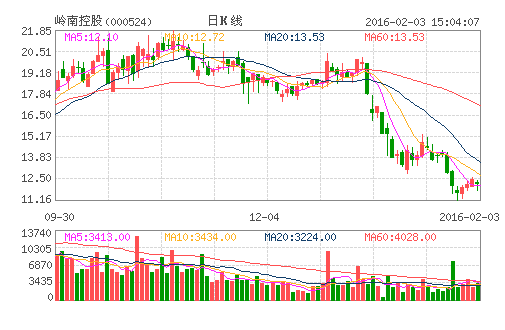 岭南控股（000524）股票怎么样